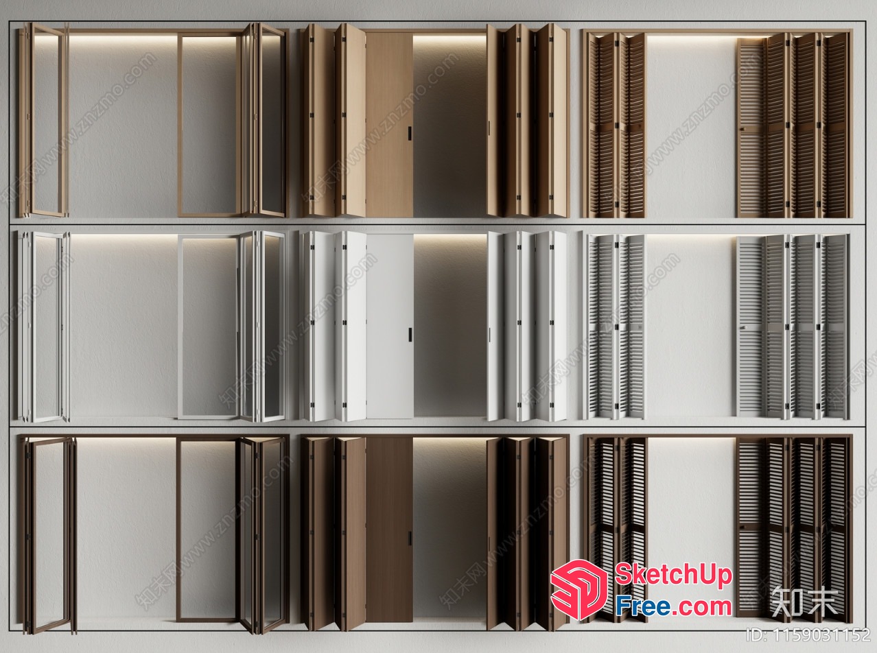 Modern Doors And Windows Collection 3D SketchUp File
