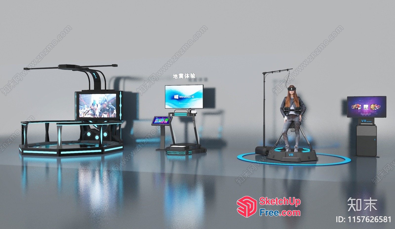 Virtual Reality Gaming Room 3D SketchUp File