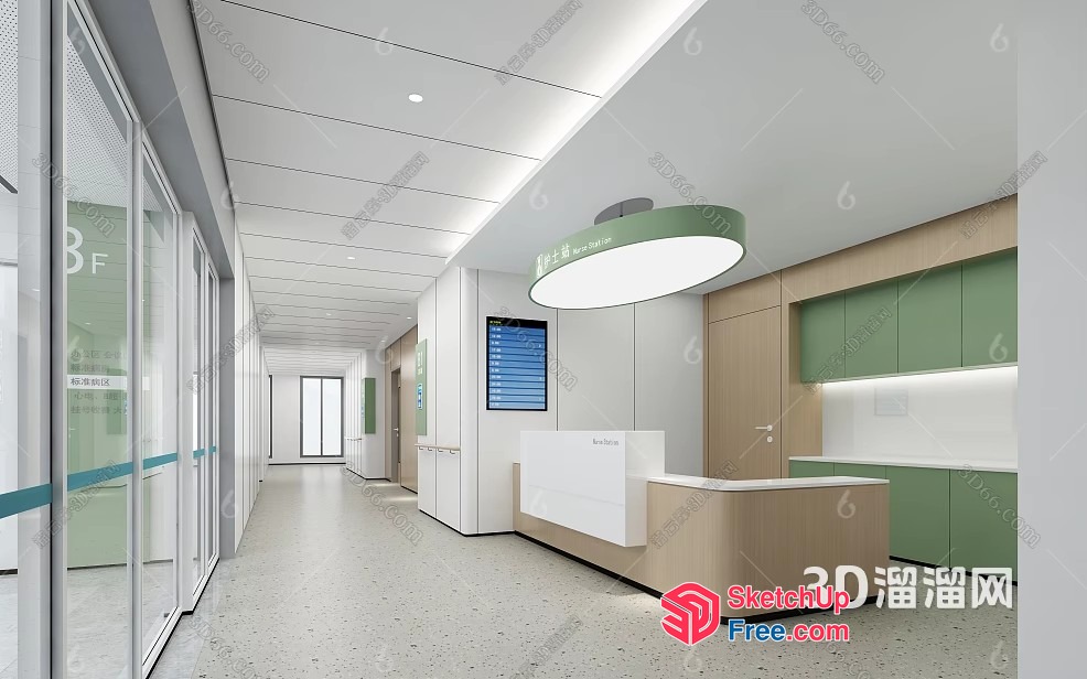 Modern Reception Area With Minimalist Decor 3D SketchUp File
