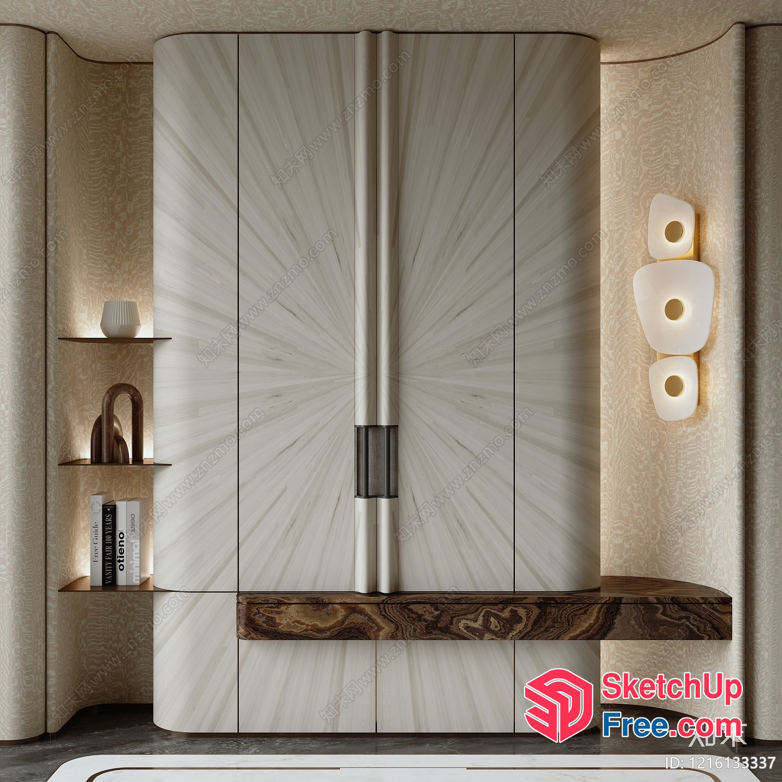 Elegant Door And Window Interior 3D SketchUp File