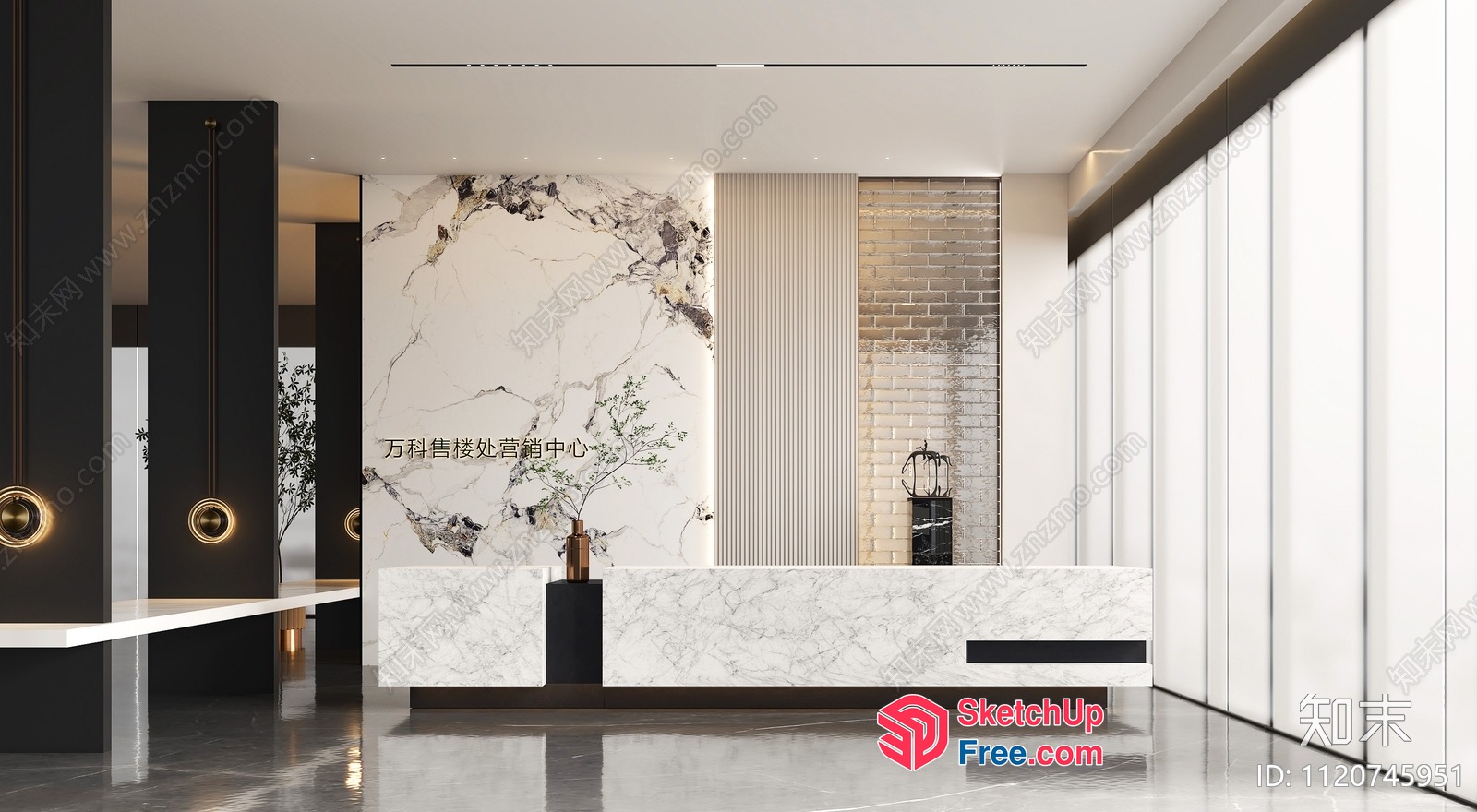 Modern Minimalist Interior Design With Elegant Decor 3D SketchUp File
