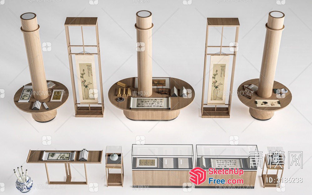 Elegant Asian-Inspired Interior Decor 3D SketchUp File