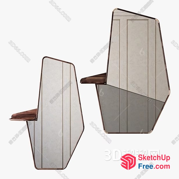 Modern Stylized Chairs 3D SketchUp File
