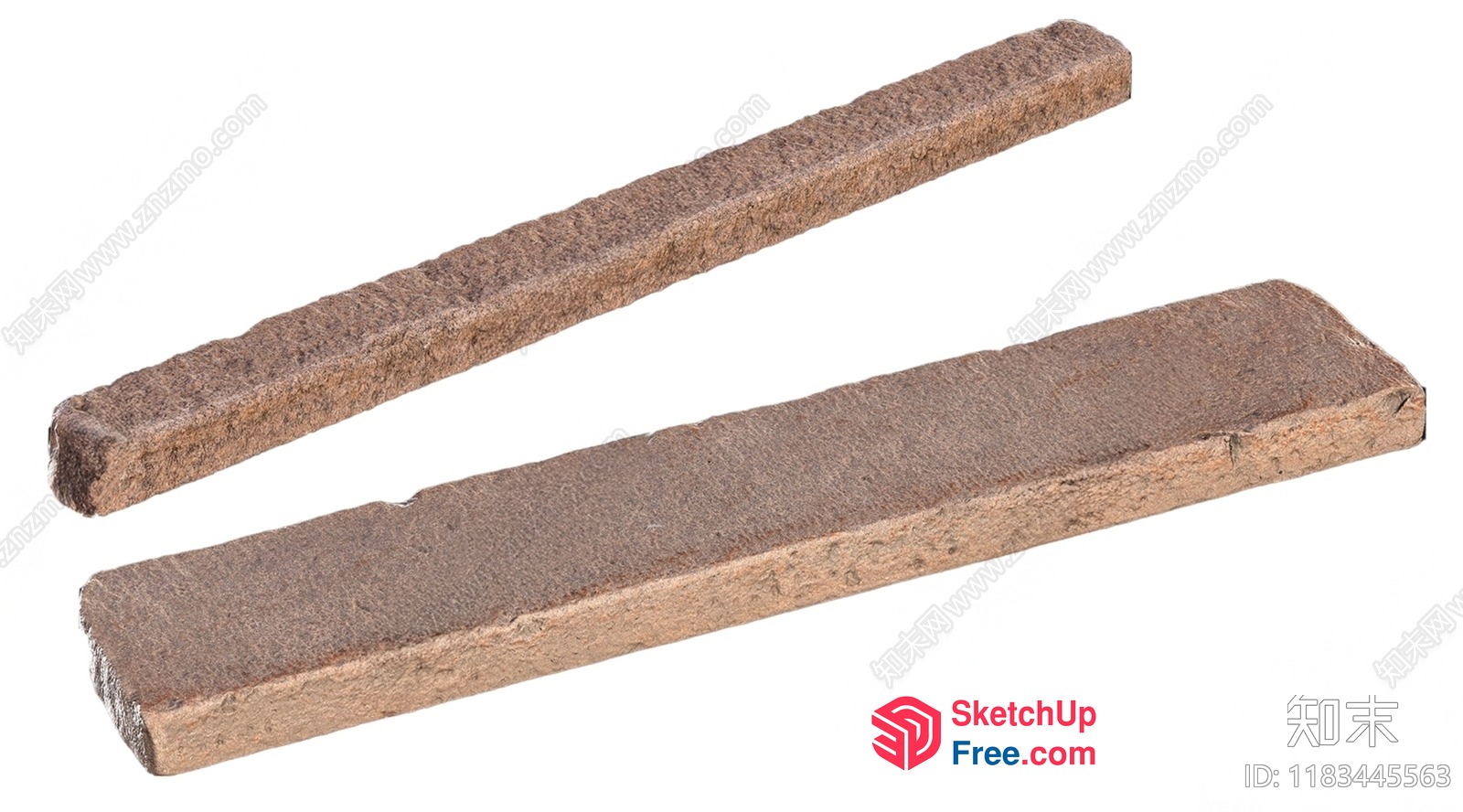 Two Pieces Of Wood 3D SketchUp File