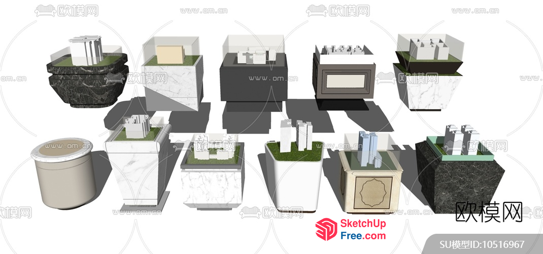 3D Models Of Various Furniture And Decorations 3D SketchUp File