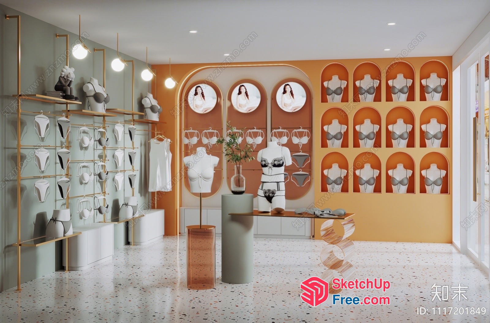 Lingerie Store Interior Design 3D SketchUp File