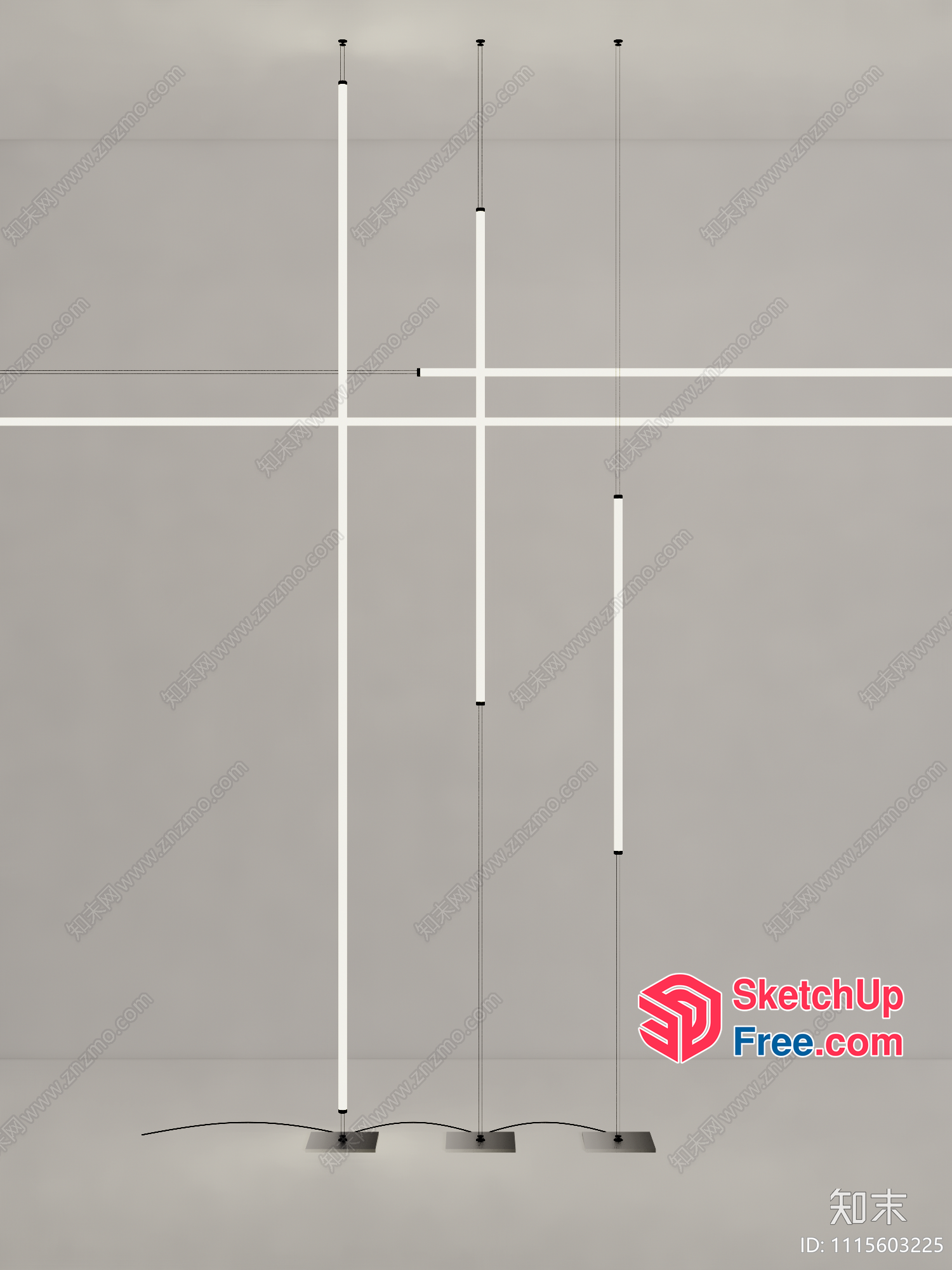 Minimalist Light Fixture Installation 3D SketchUp File