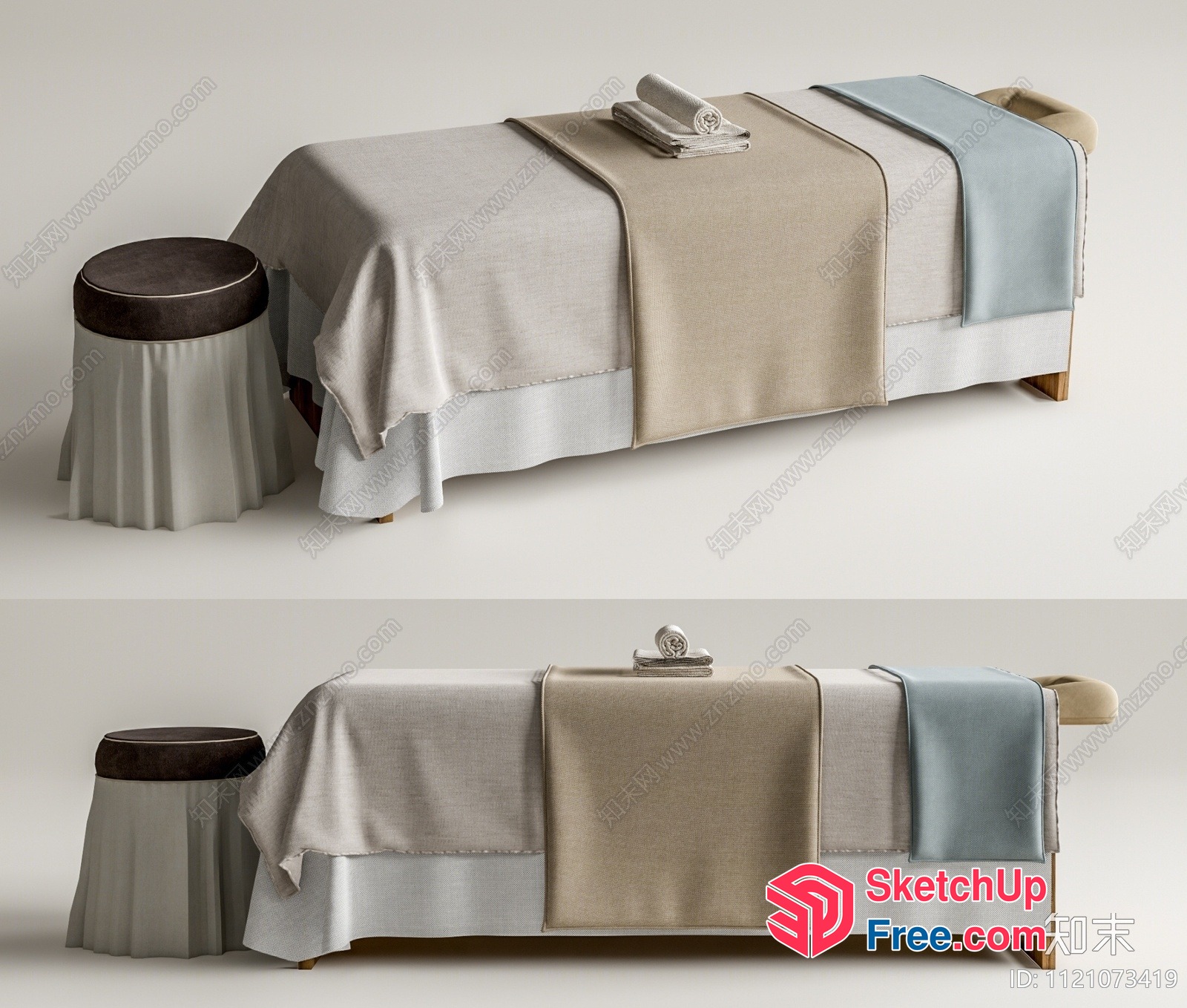Massage Room With Minimalist Style And Elegant Decor 3D SketchUp File