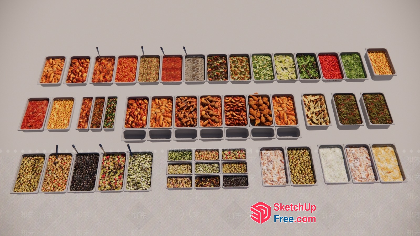 Exquisite Food Display 3D SketchUp File