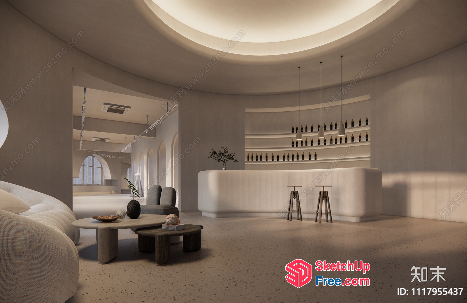 Modern Minimalist Interior Design 3D SketchUp File