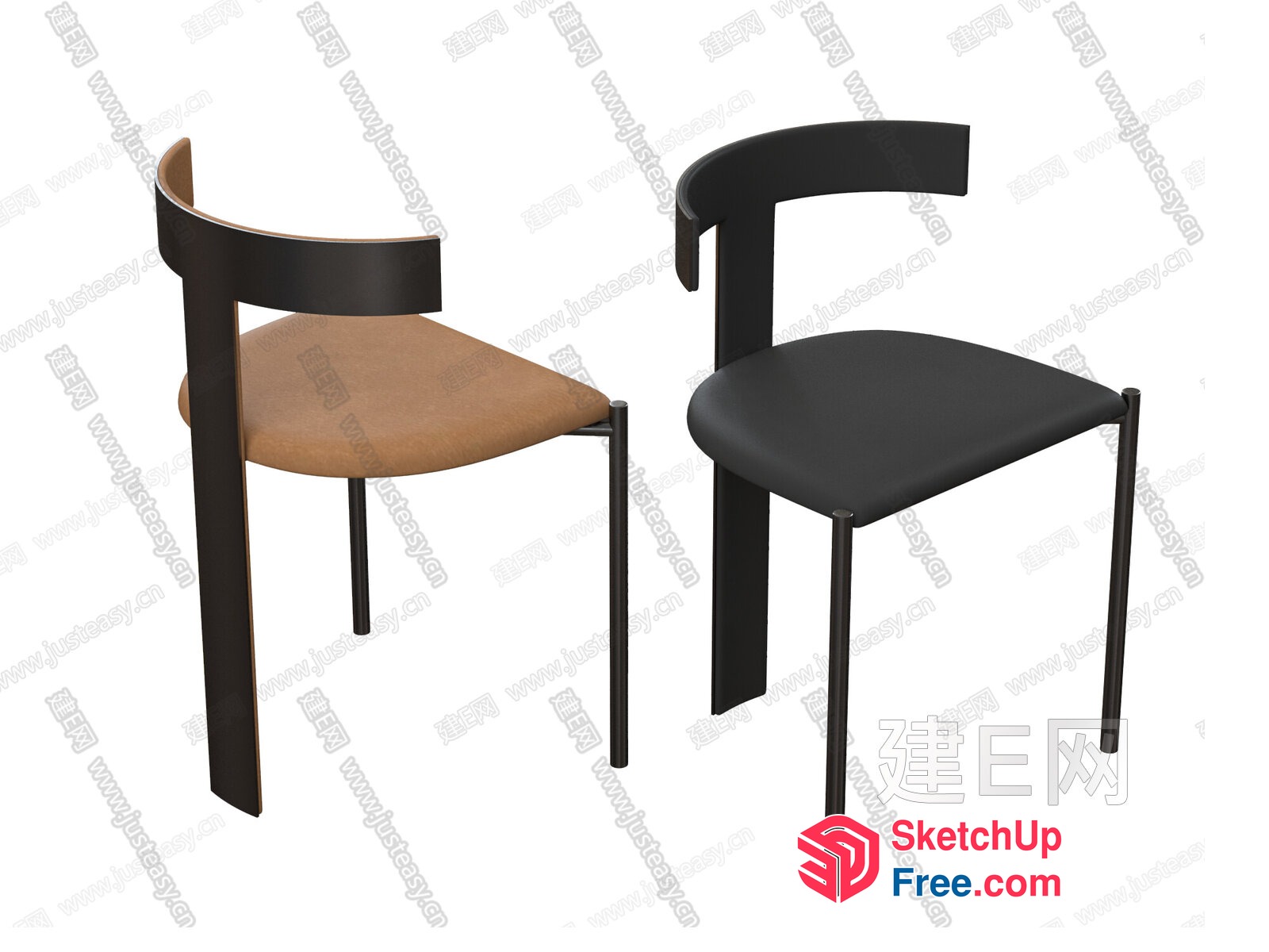 Simple Modern Chairs 3D SketchUp File