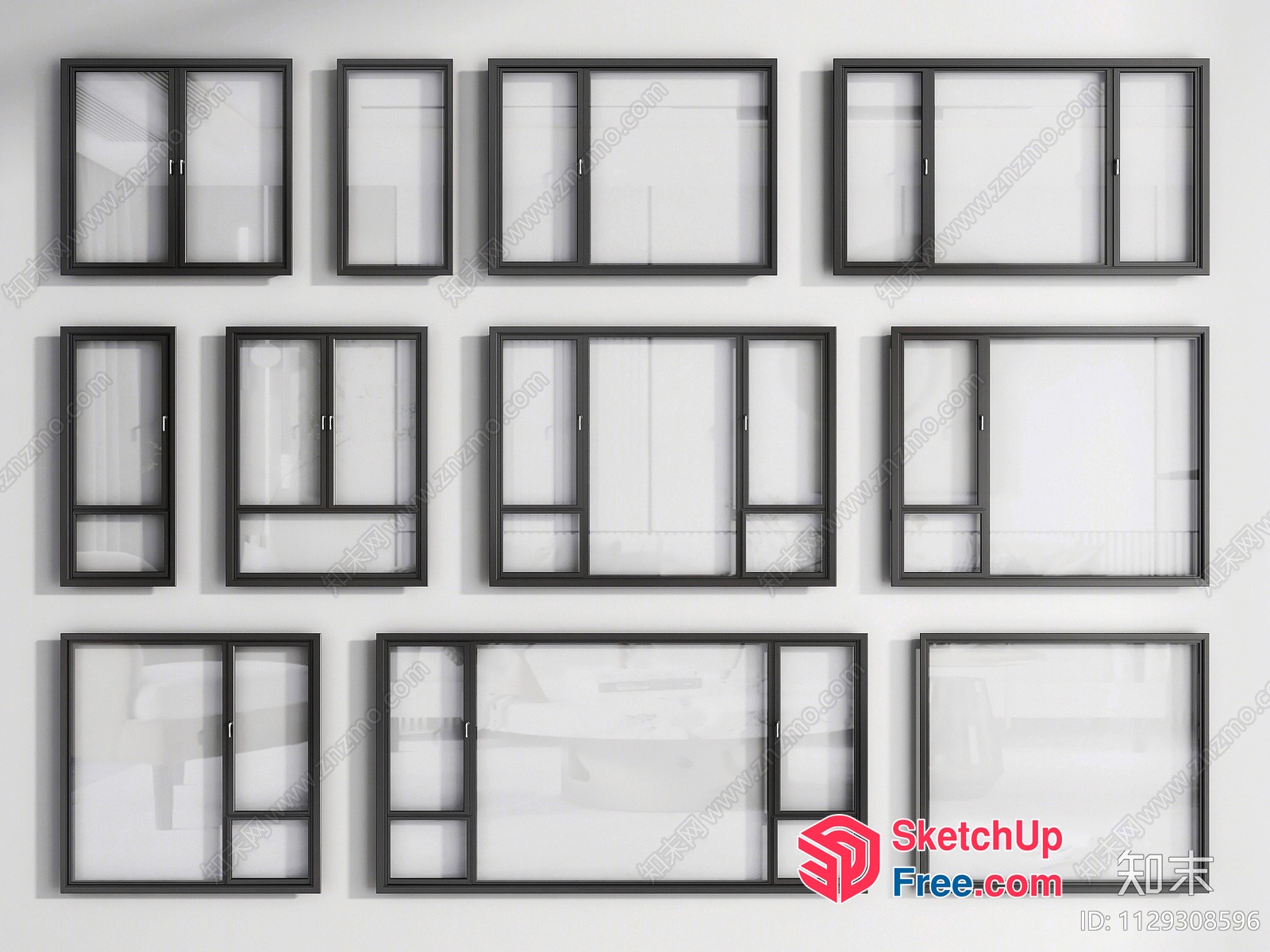 Windows And Sliding Doors 3D SketchUp File