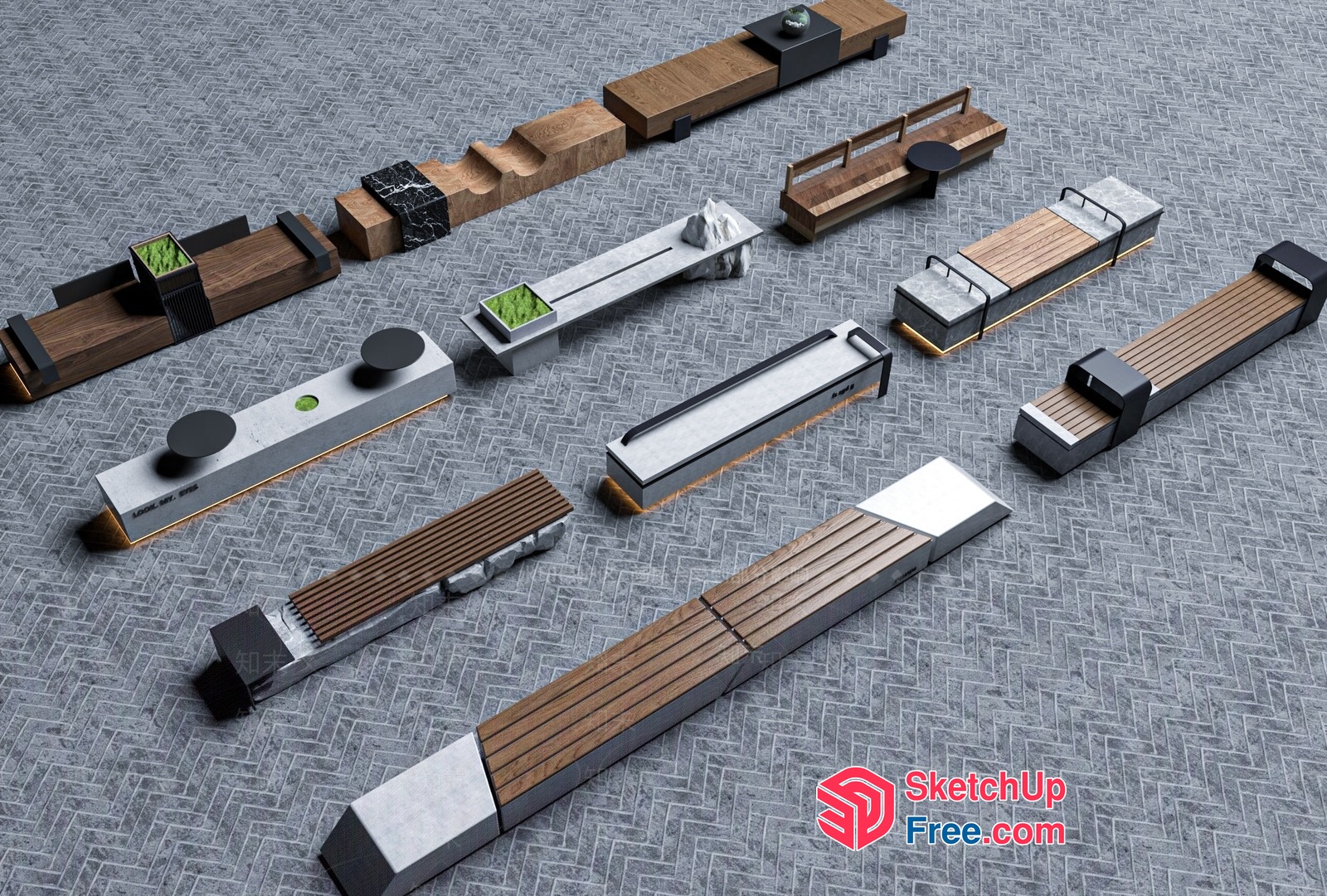 Modern Furniture Designs For Outdoor And Indoor Spaces 3D SketchUp File