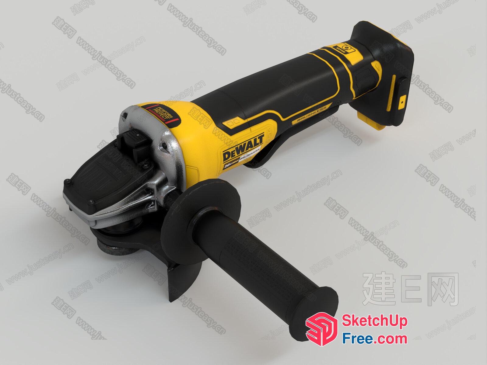 Dewalt Angle Grinder 3D SketchUp File