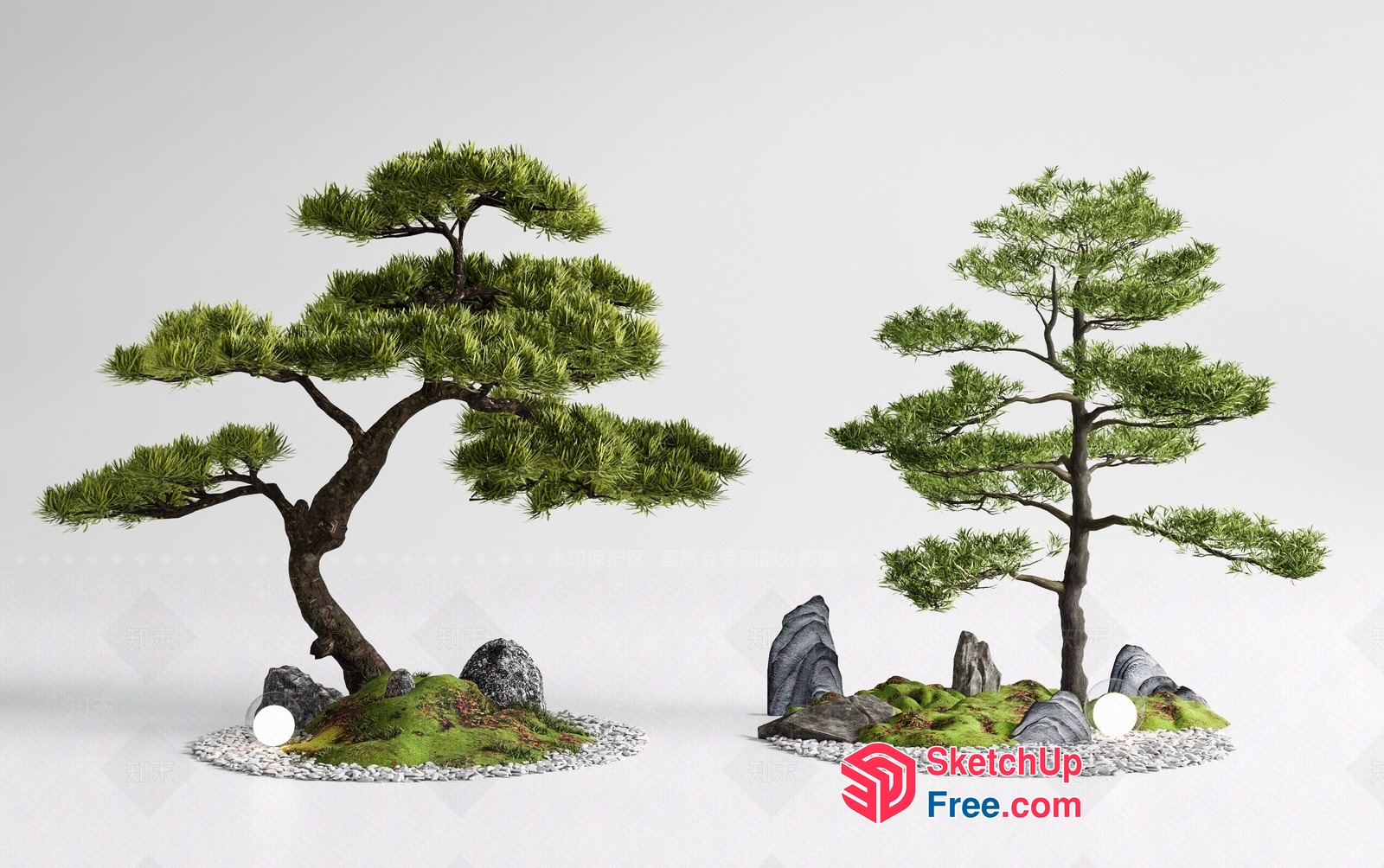 Japanese Inspired Minimalist Decor 3D SketchUp File