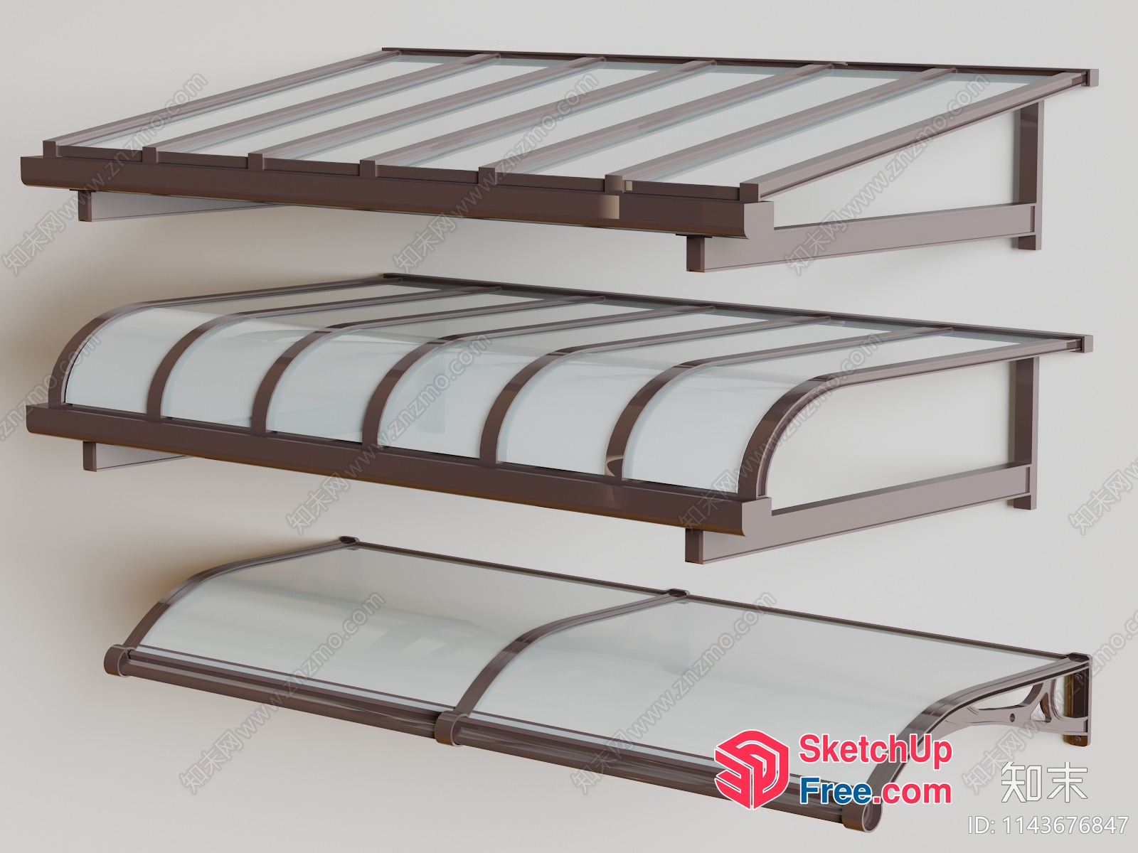Glass Roof And Wall Decorations 3D SketchUp File