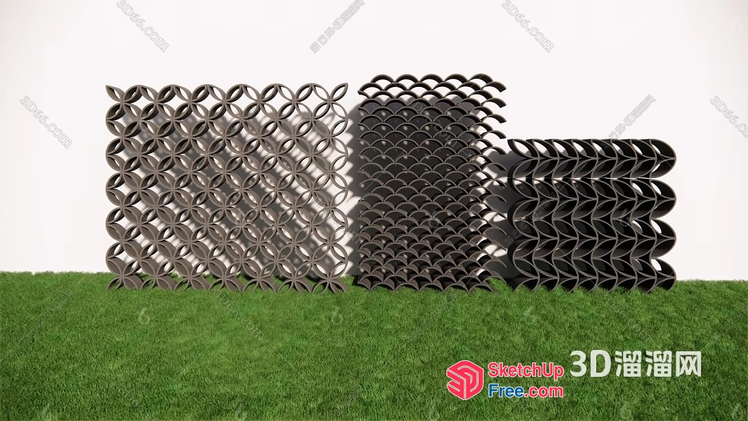 Outdoor Decorative Wall Panels 3D SketchUp File
