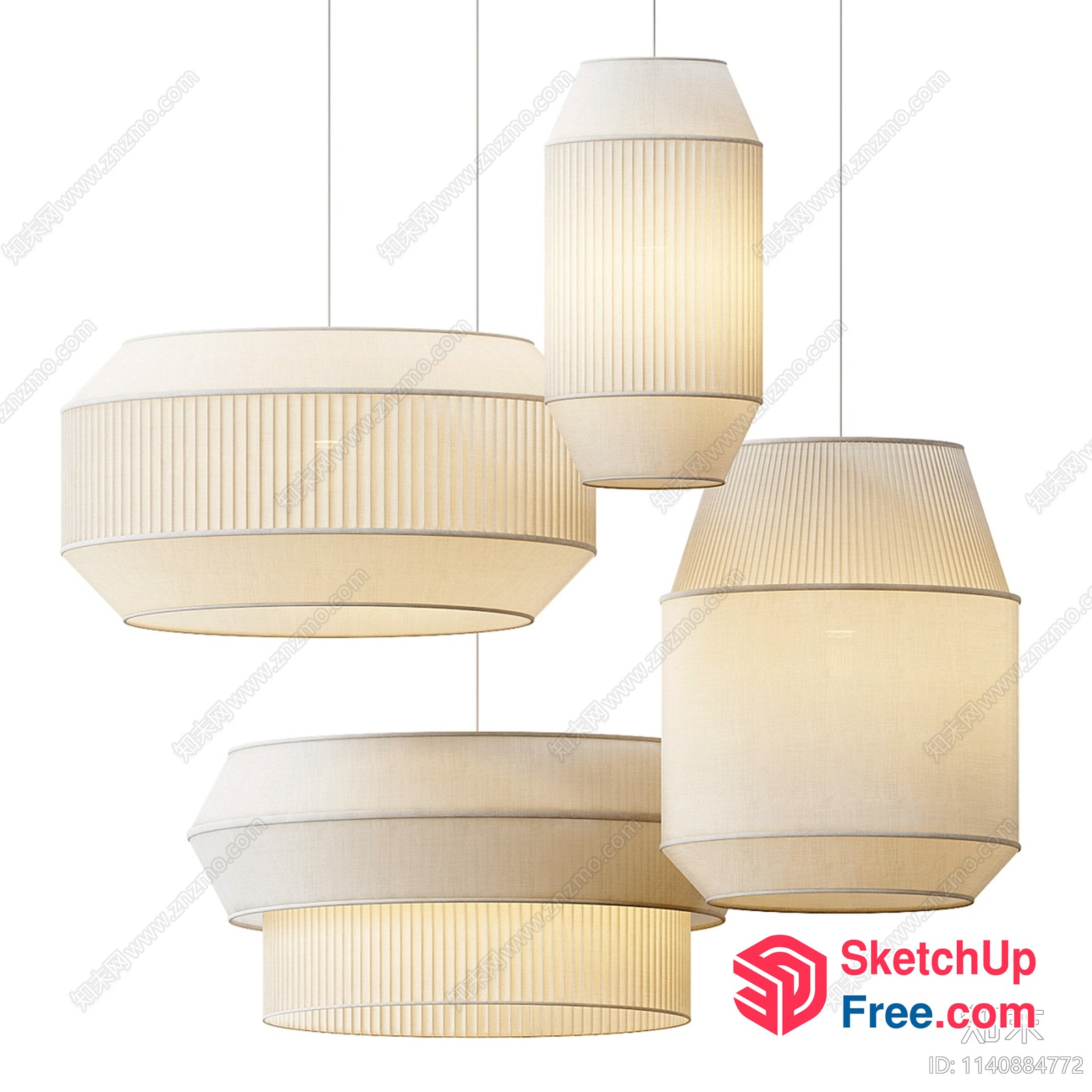 Modern Hanging Light Fixtures 3D SketchUp File