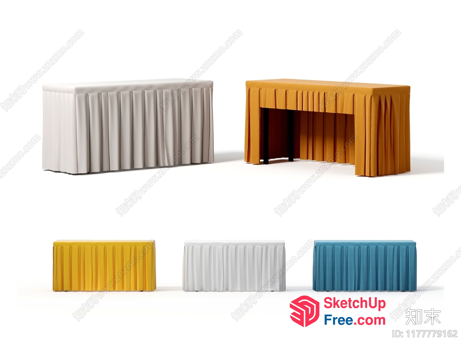 Pleated Furniture Collection 3D SketchUp File