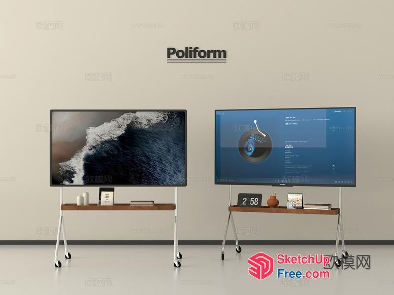 Poliform Tv And Furniture 3D SketchUp File