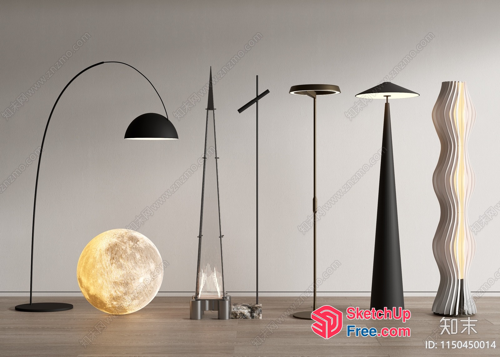 Modern Architectural Lighting Fixtures And Decorations 3D SketchUp File