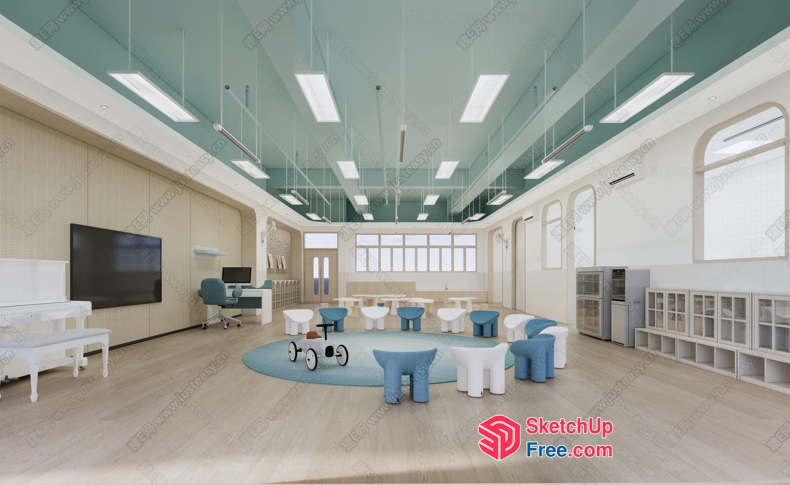 Modern And Inviting Children'S Playroom 3D SketchUp File