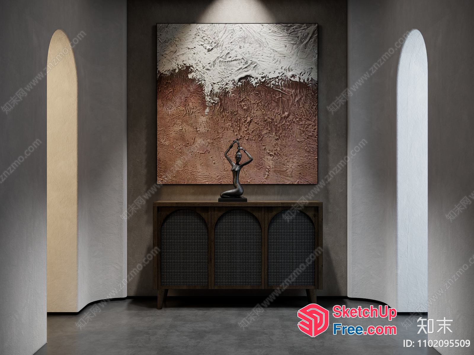 Elegant Modern Interior Design With Artistic Touch 3D SketchUp File