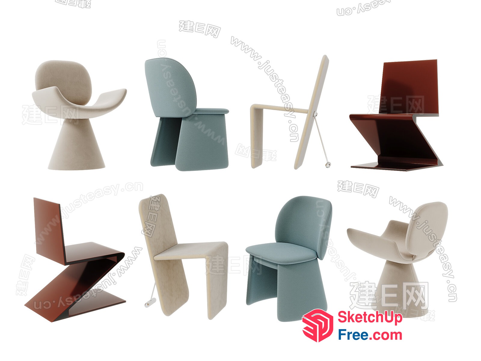 Modern Furniture Collection 3D SketchUp File
