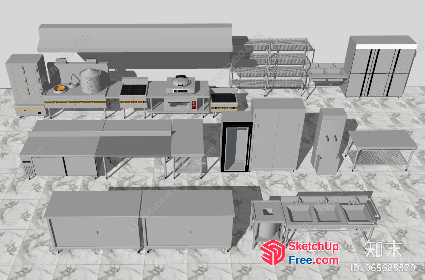 Kitchen Furniture Collection 3D SketchUp File