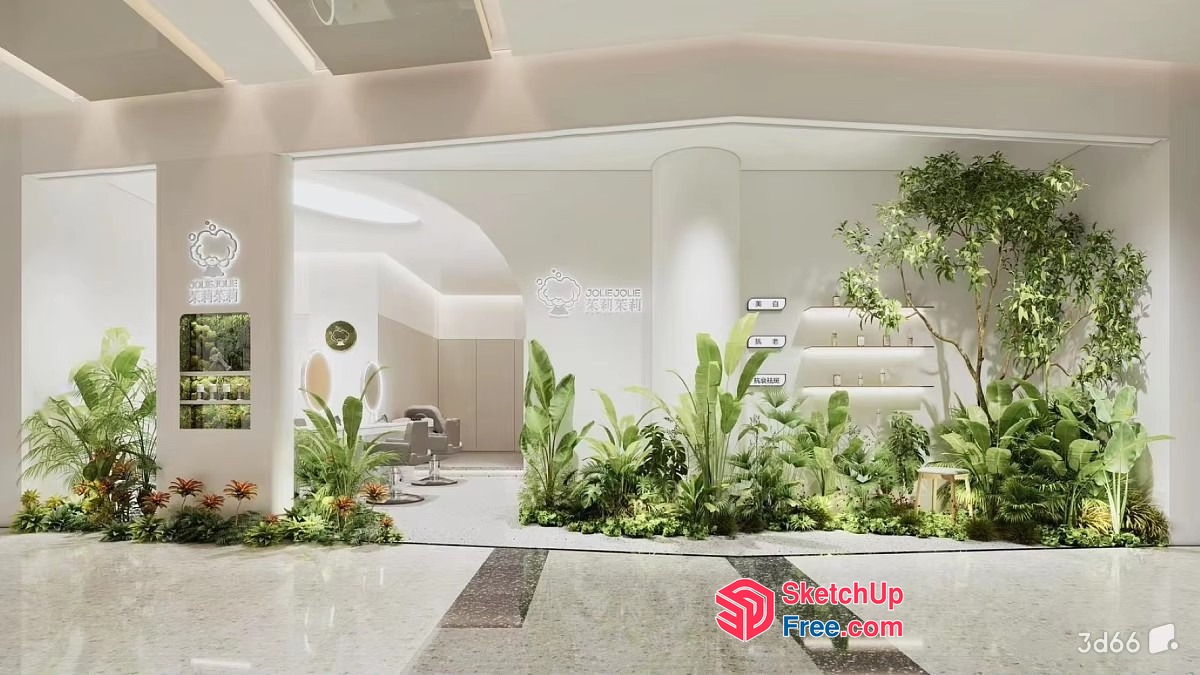 Modern Minimalist Spa And Wellness Interior 3D SketchUp File