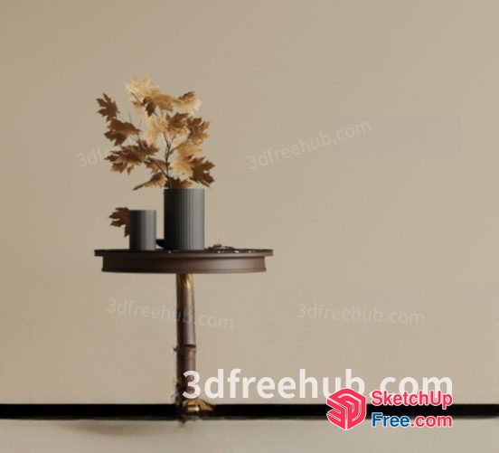 Simple Modern Tabletop Decor 3D SketchUp File
