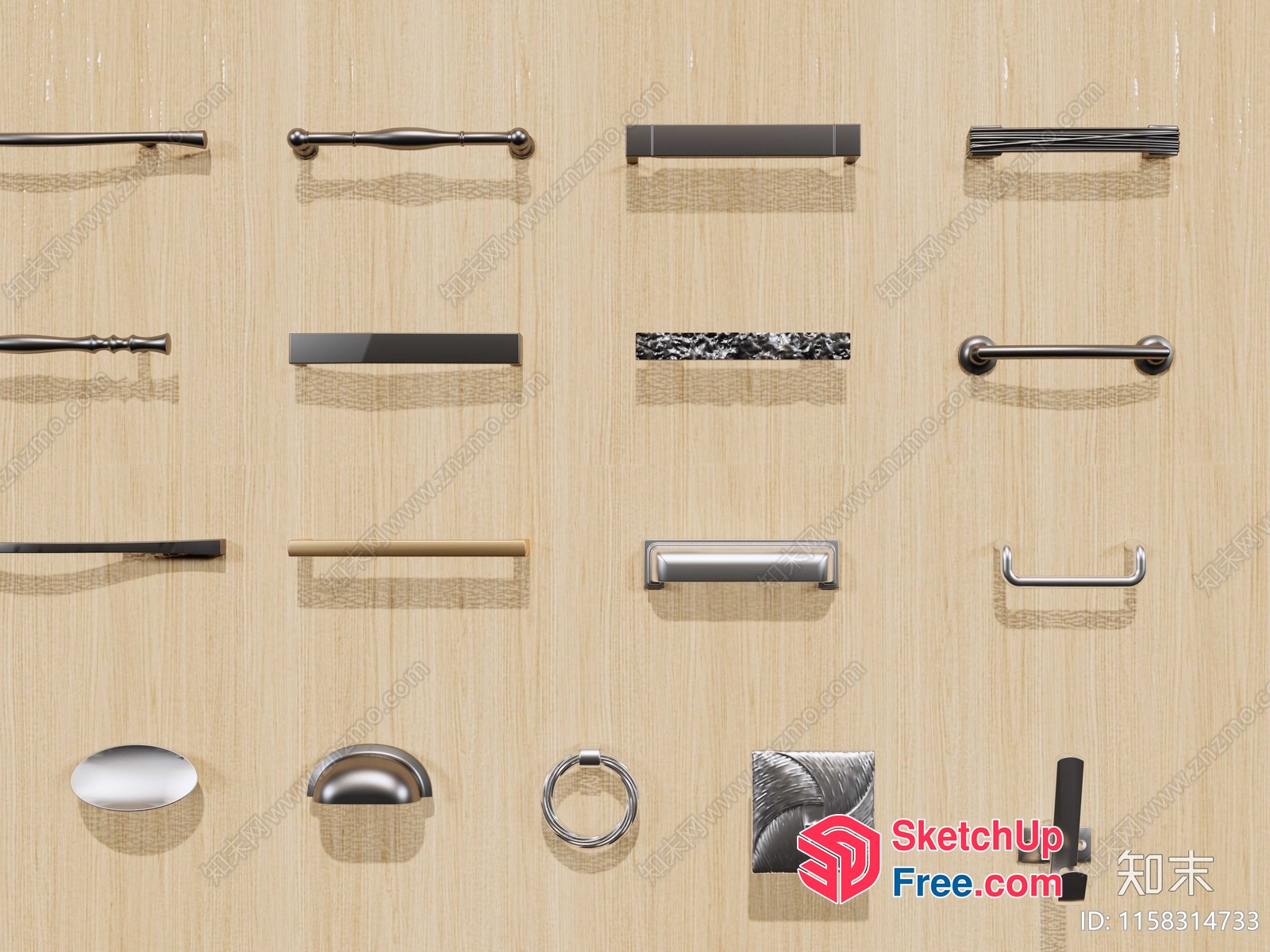 Modern Hardware Collection 3D SketchUp File