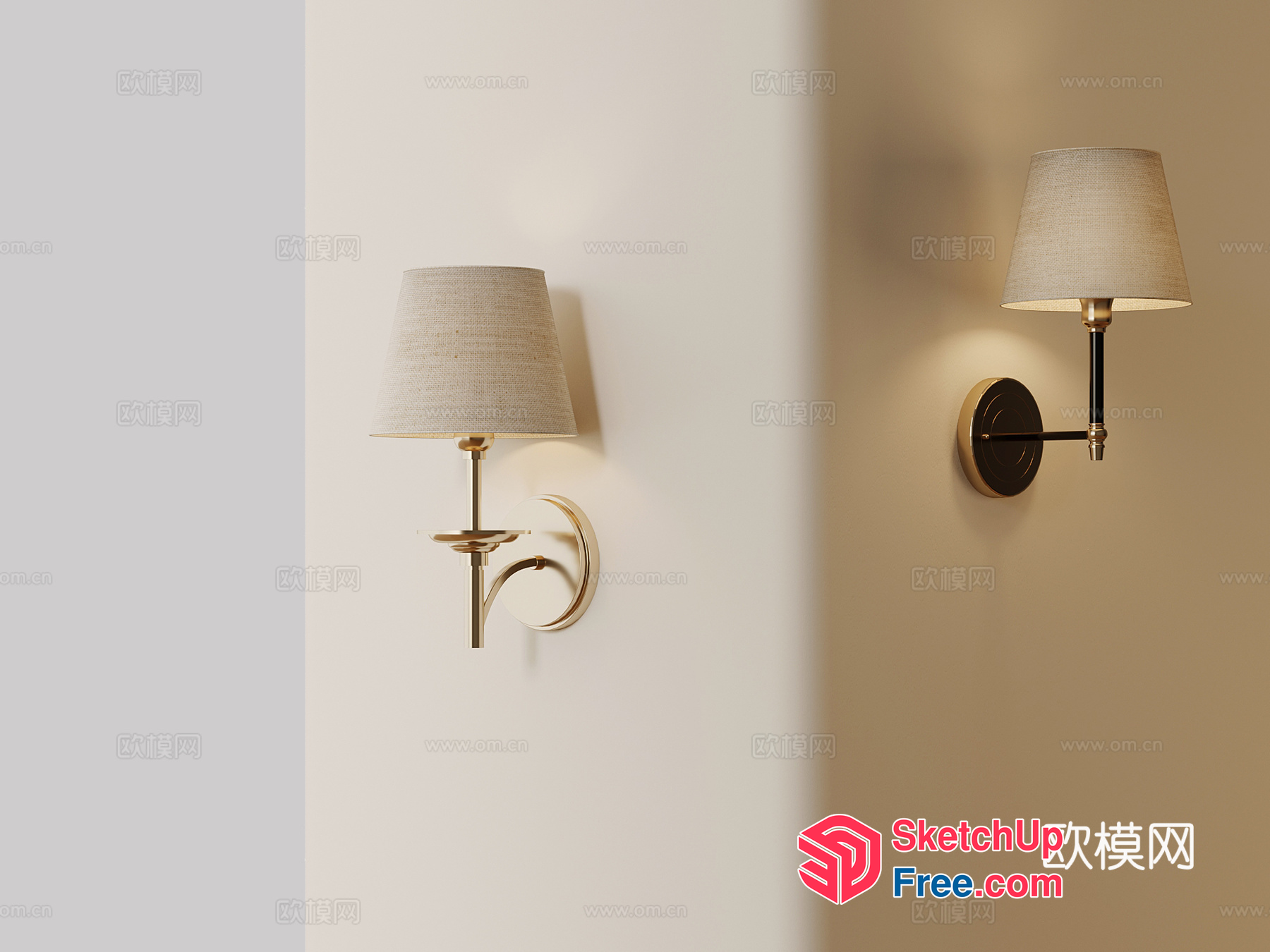 Elegant Sconce Lighting Fixture 3D SketchUp File