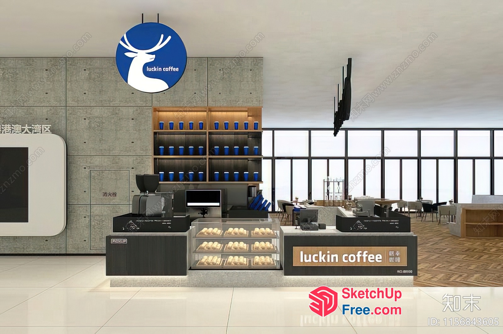 Luckin Coffee Shop 3D SketchUp File