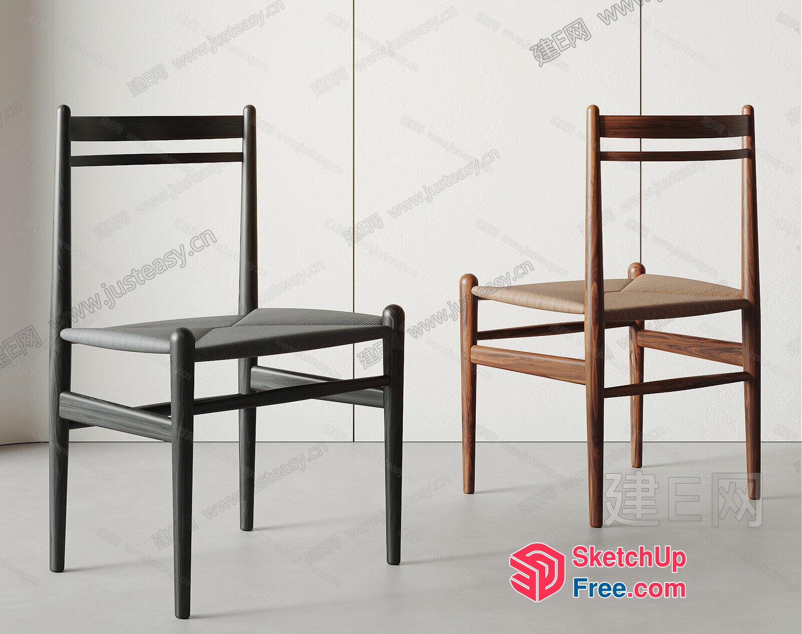 Modern Minimalist Chairs 3D SketchUp File