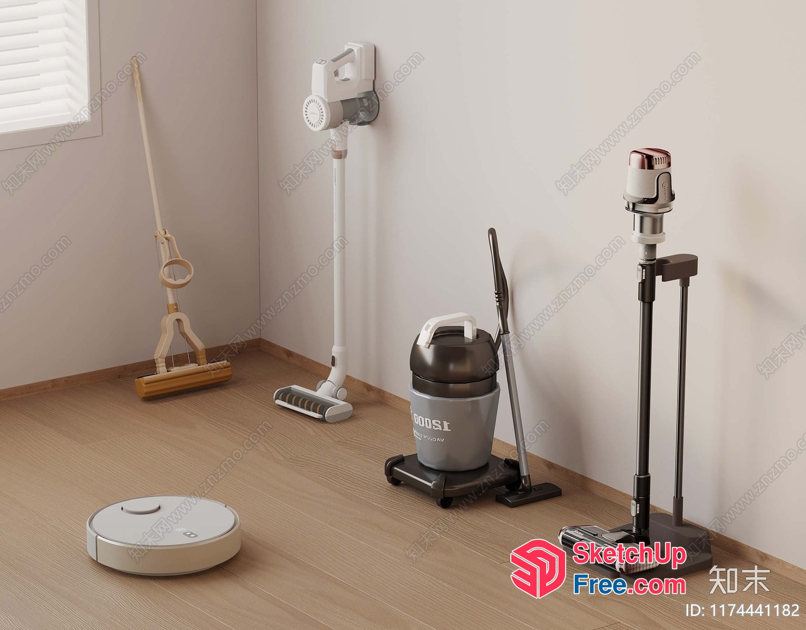 Cleaning Tools And Equipment 3D SketchUp File