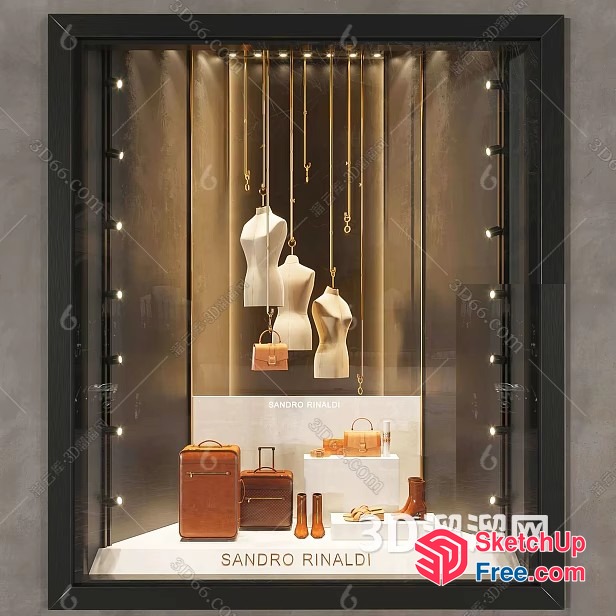 Sandro Rinaldi Leather Goods Display 3D SketchUp File