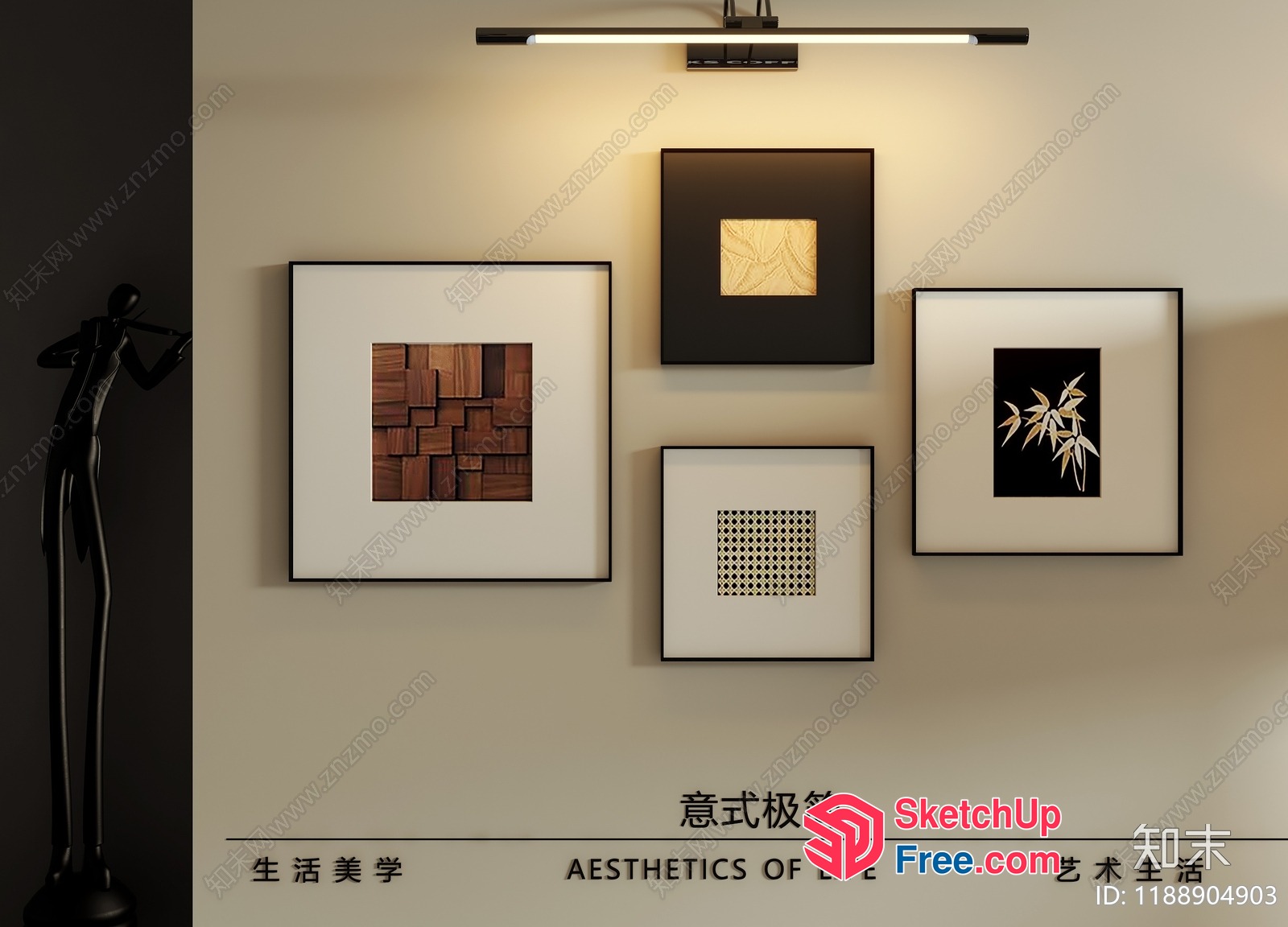 Aesthetic Wall Art Collection 3D SketchUp File