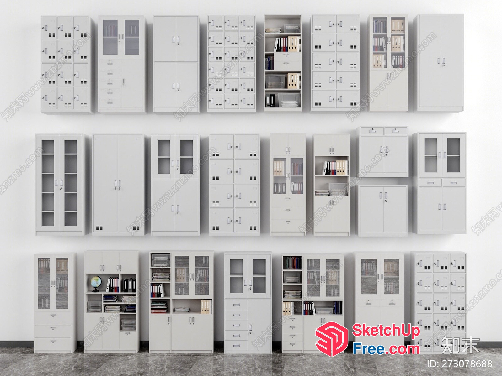 Modern Office Furniture Collection 3D SketchUp File