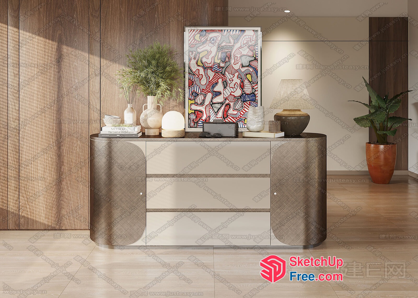 Modern Minimalist Interior Design 3D SketchUp File