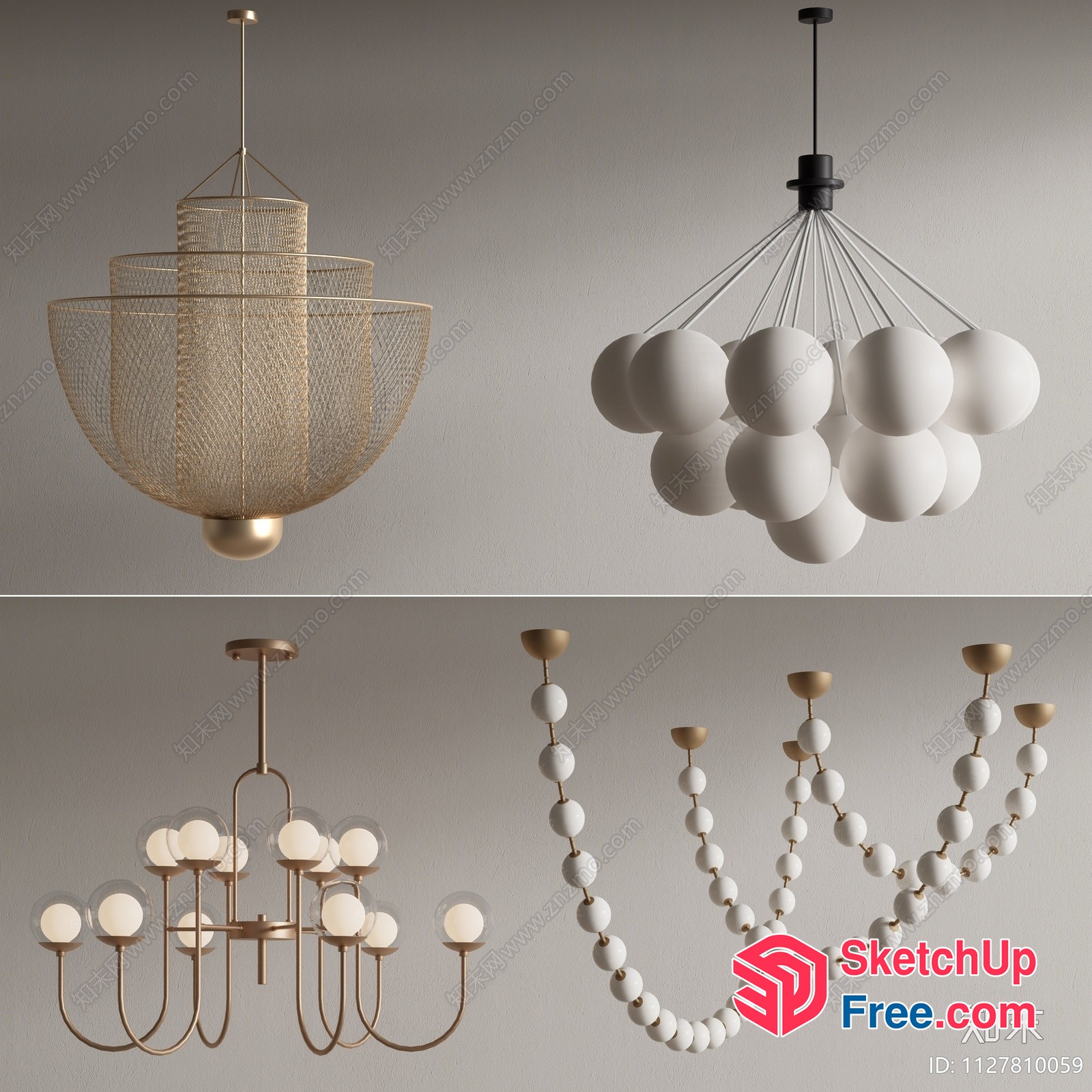 Elegant Light Fixtures For Modern Interior Spaces 3D SketchUp File