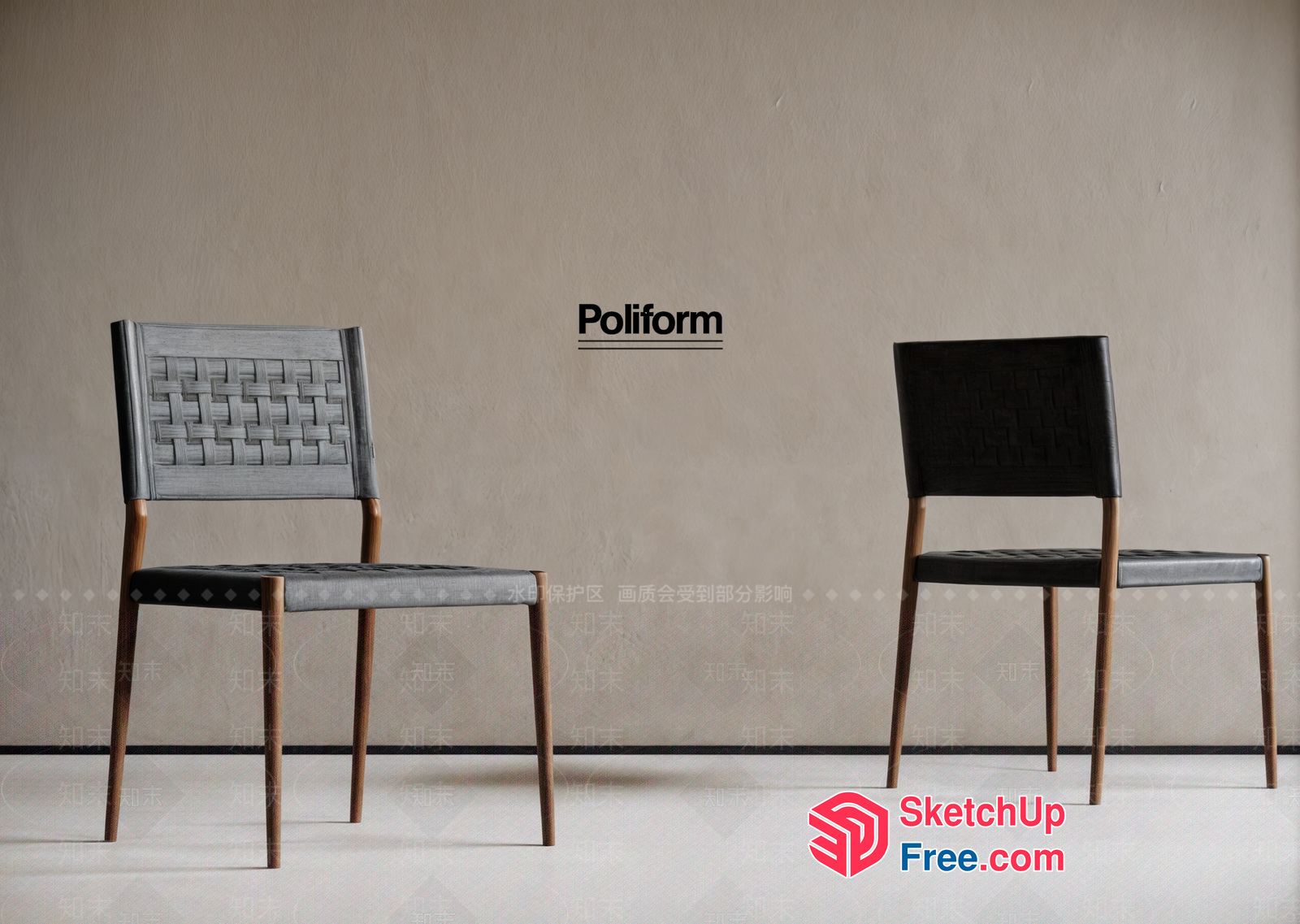 Poliform Chairs 3D SketchUp File