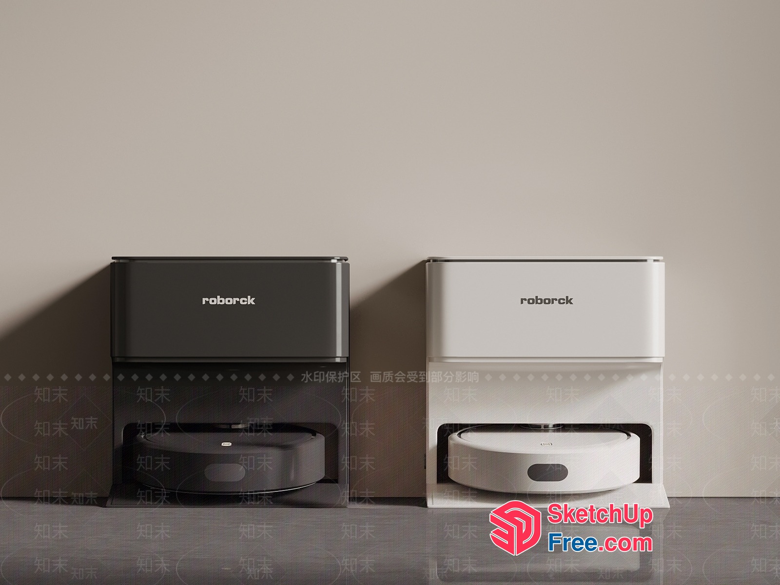 Roborock Robot Vacuum Cleaners 3D SketchUp File