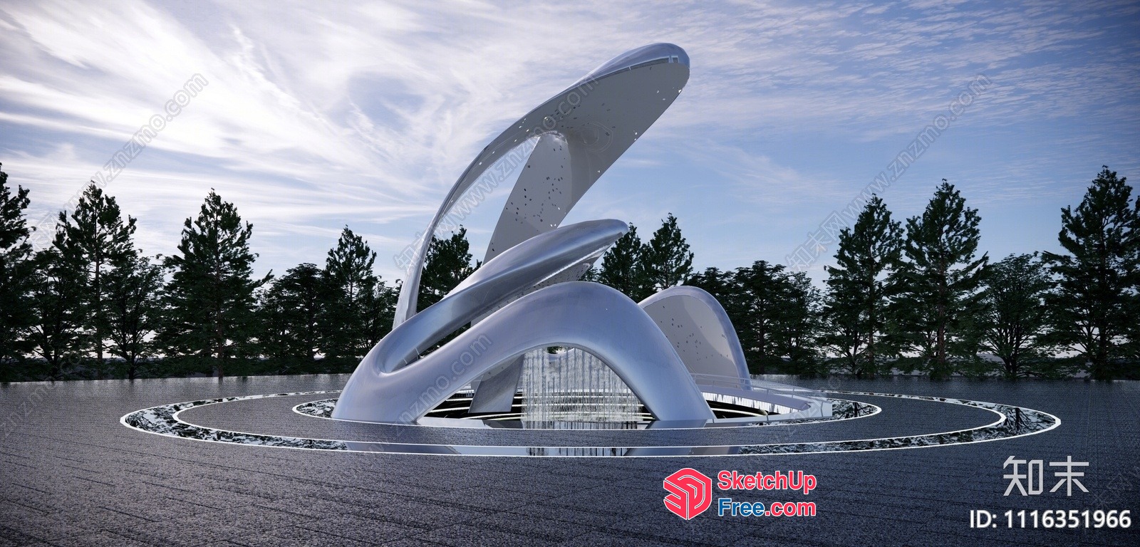 Futuristic Space Capsule Architecture 3D SketchUp File