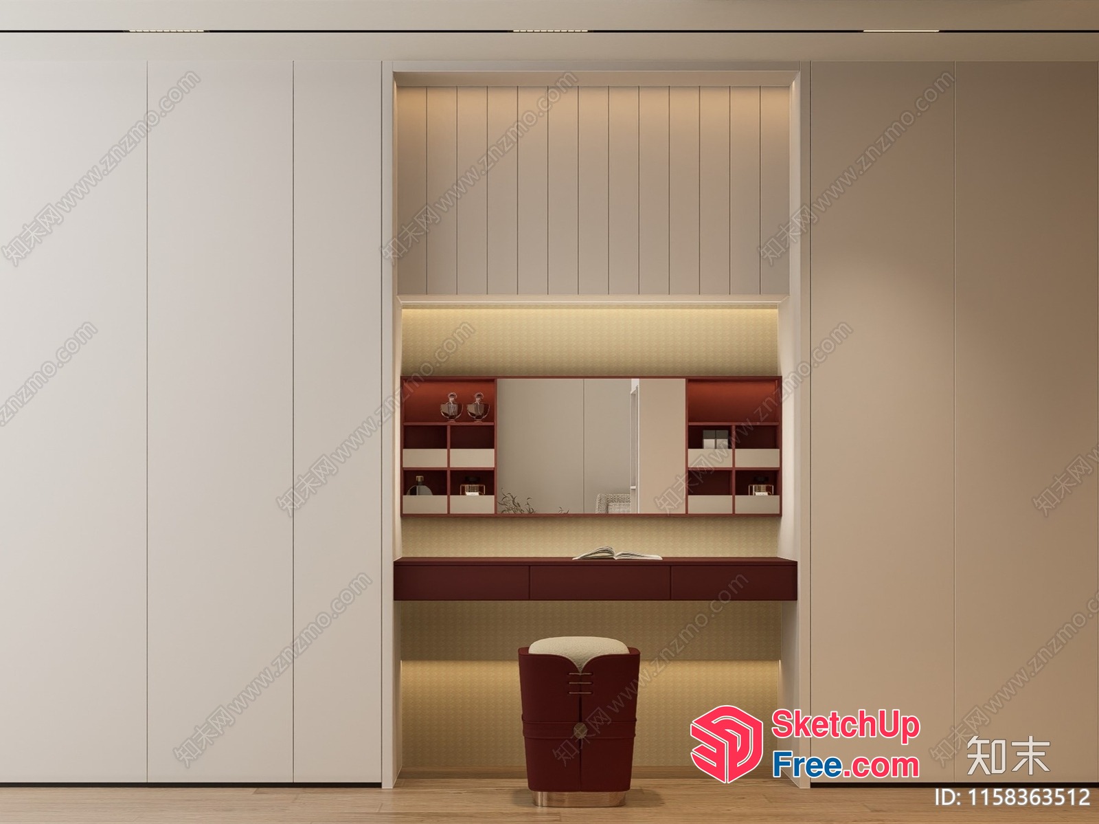 Elegant Modern Minimalist Style Interior Room 3D SketchUp File