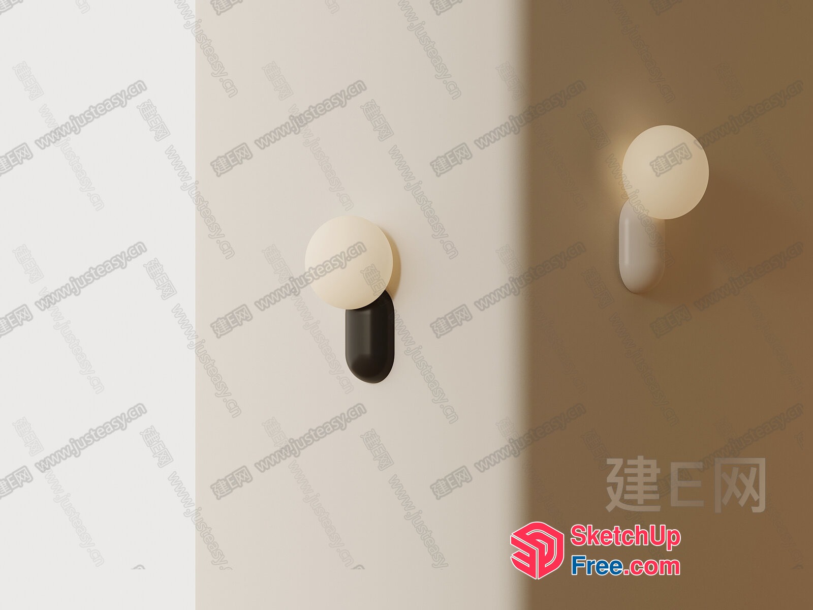 Modern Minimalist Wall Sconce Design 3D SketchUp File