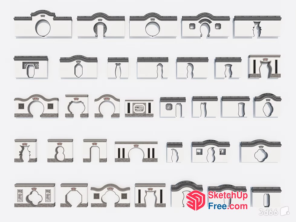 Architectural Decorative Elements 3D SketchUp File
