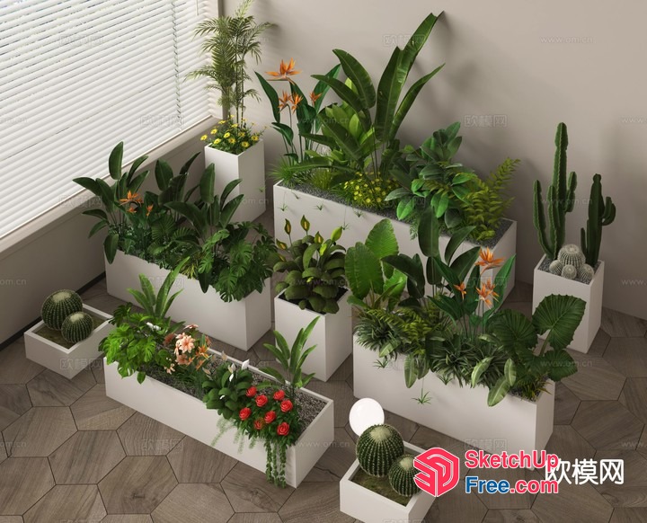 Interior Plants And Decor 3D SketchUp File