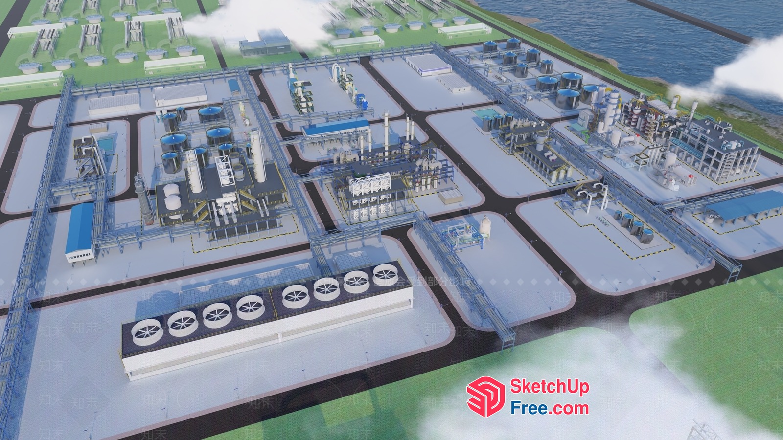 Industrial Park 3D SketchUp File