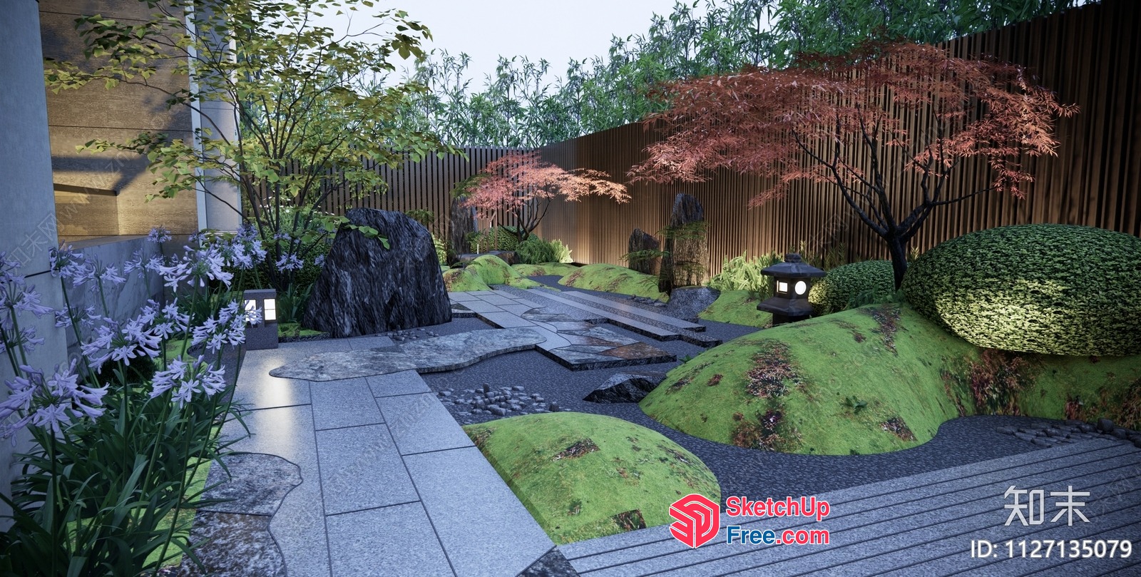 Serene Japanese Garden Oasis 3D SketchUp File